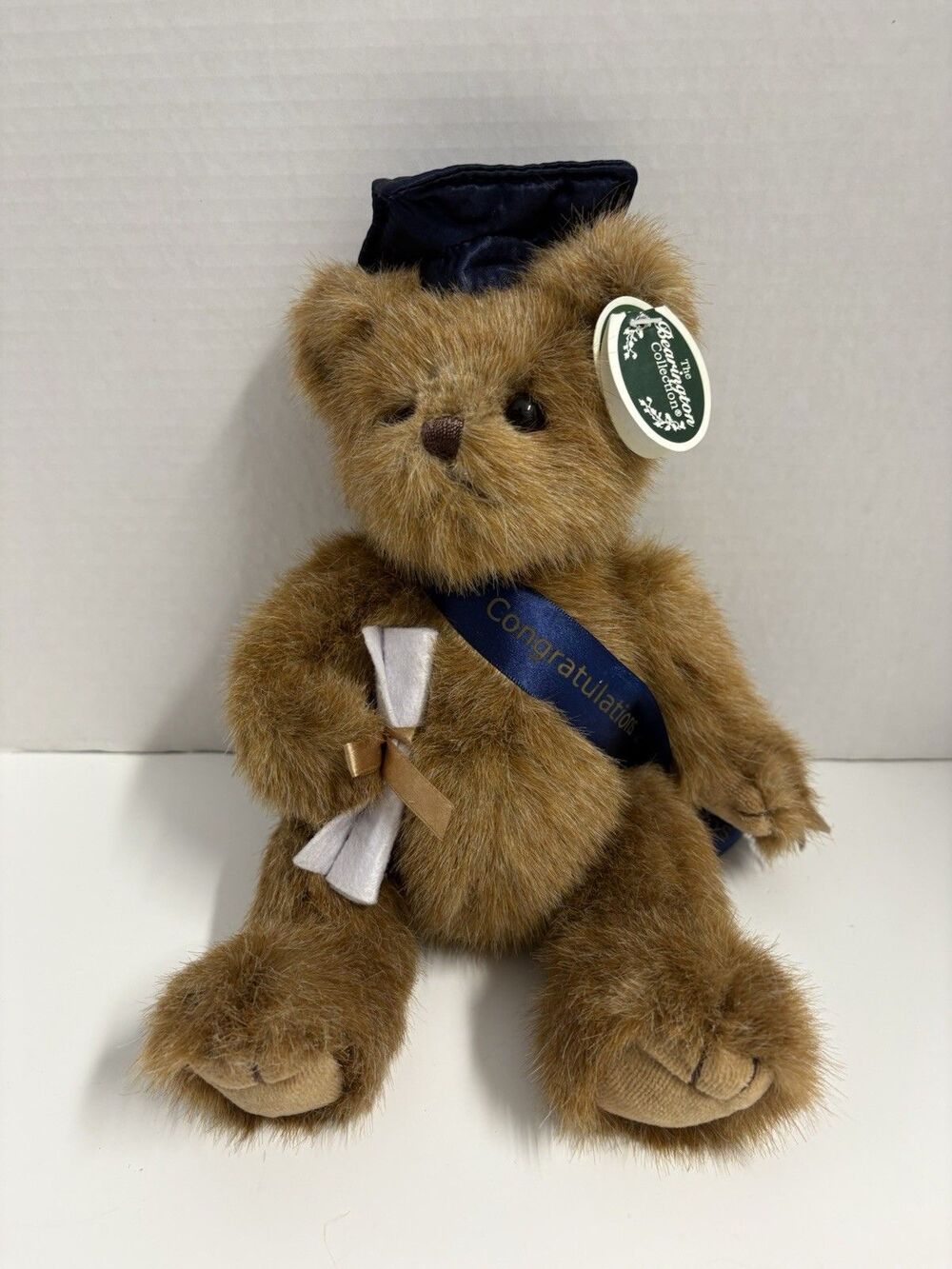 Bearington Bear Limited Collectible Graduation Smarty Bear 10” Jointed W/TAG